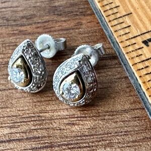 Roberto Coin 18K Gold and Diamond Earrings